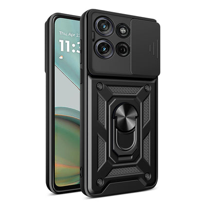 Maska za Motorola Moto G75, Techsuit, CamShield, Crna