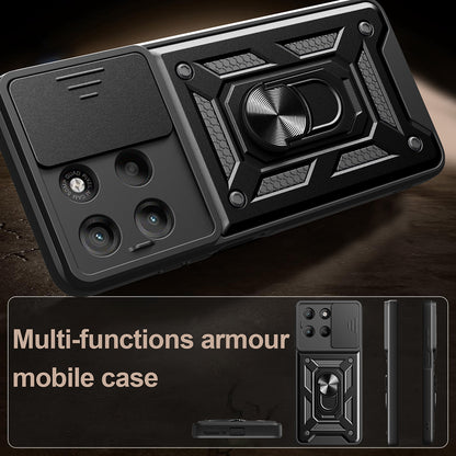 Futrola za Motorola Moto G77 / G67, Techsuit, CamShield, Crna