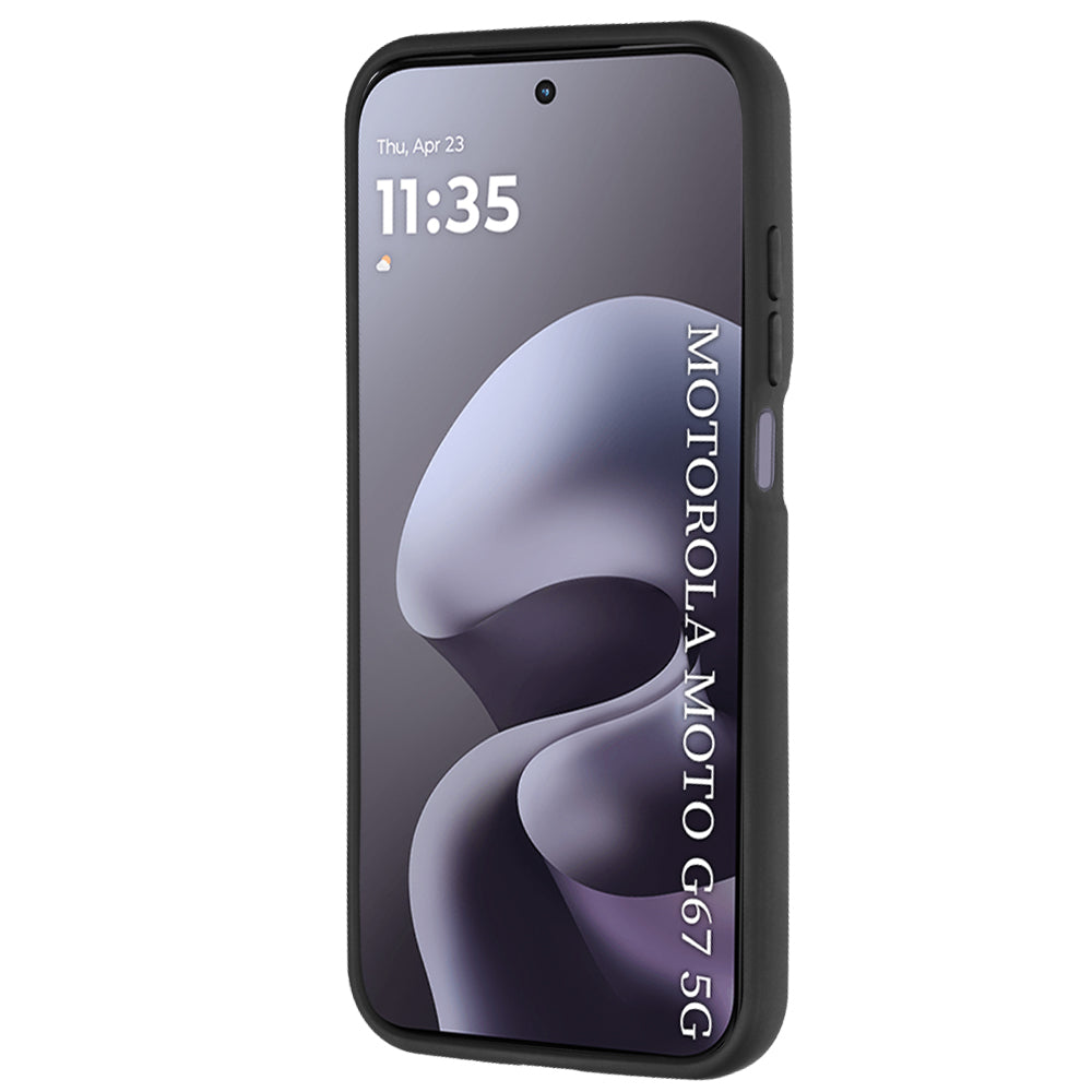 Maska za Motorola Moto G77 / G67, Techsuit, Glinth, Crna