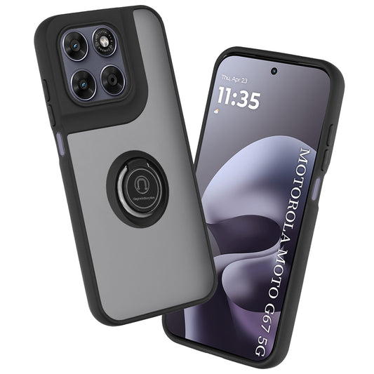 Maska za Motorola Moto G77 / G67, Techsuit, Glinth, Crna