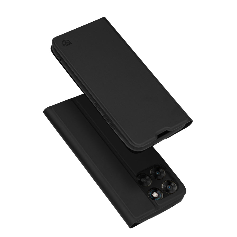Futrola za Motorola Moto G77 / G67, Techsuit, Magskin Book, Crna