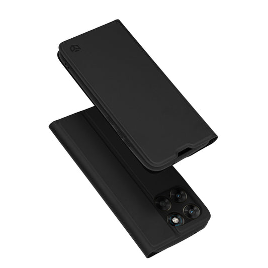Futrola za Motorola Moto G77 / G67, Techsuit, Magskin Book, Crna