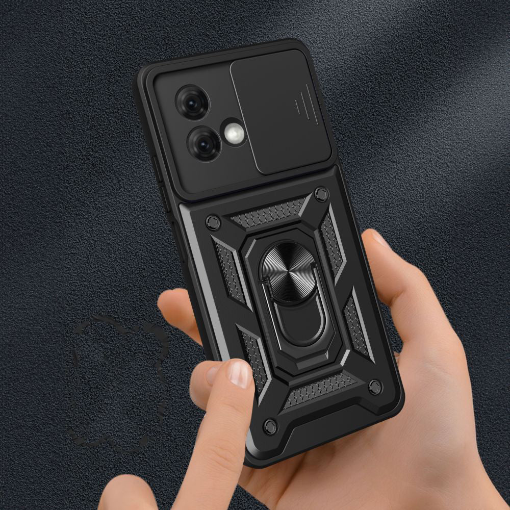 Maska za Motorola Moto G84, Techsuit, CamShield, Crna