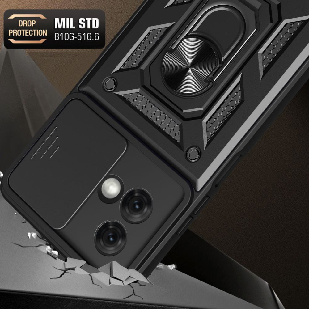 Maska za Motorola Moto G84, Techsuit, CamShield, Crna