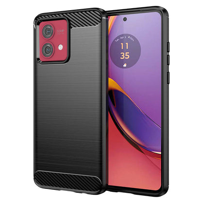 Maska za Motorola Moto G84, Techsuit, Karbon, Crna