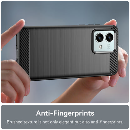 Maska za Motorola Moto G84, Techsuit, Karbon, Crna