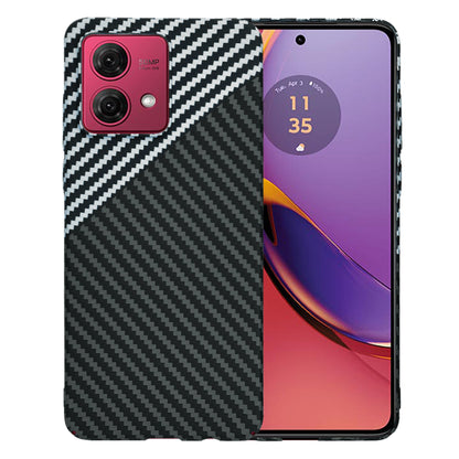 Maska za Motorola Moto G84, Techsuit, Carbonite FiberShell, Crno Siva