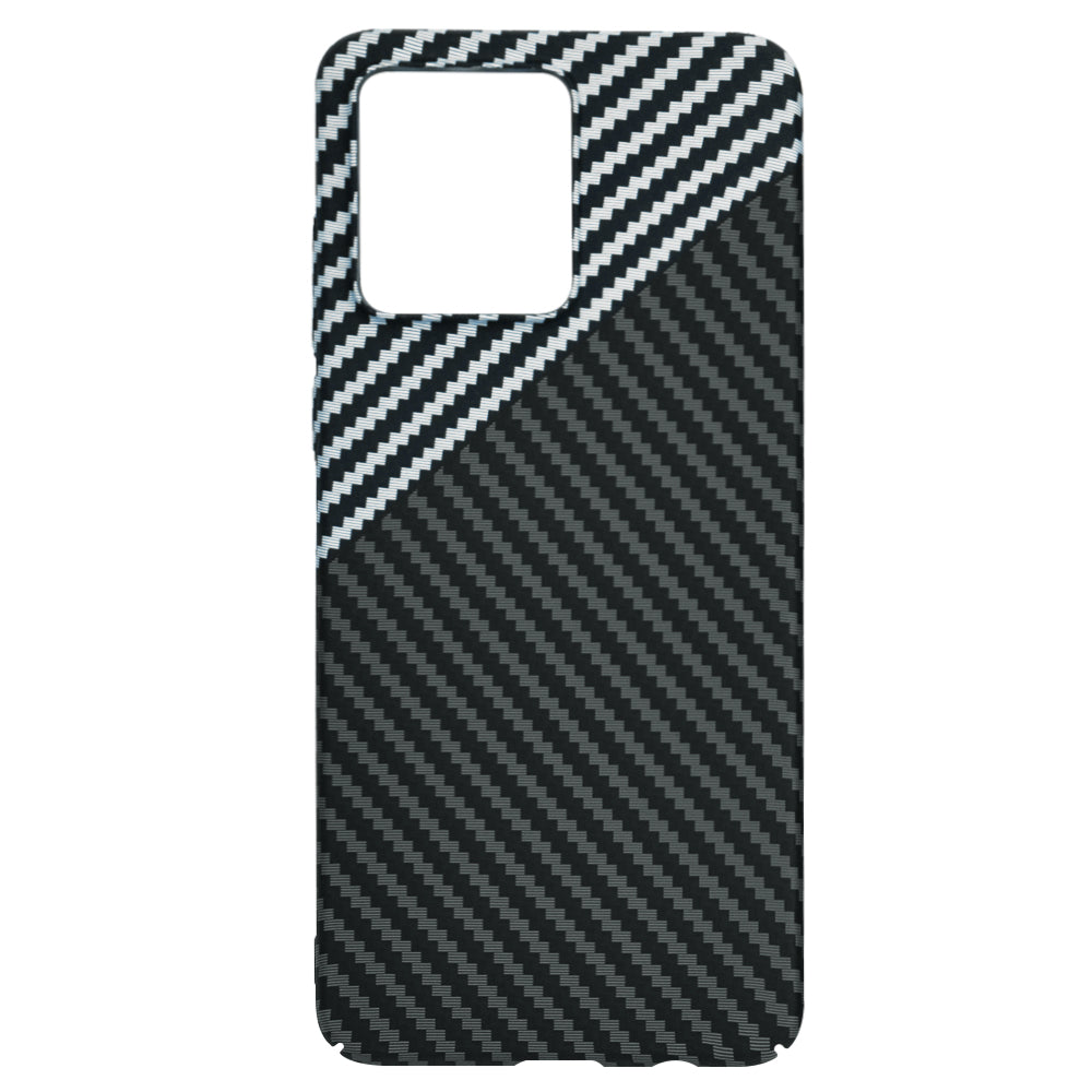 Maska za Motorola Moto G84, Techsuit, Carbonite FiberShell, Crno Siva