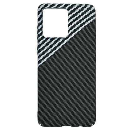 Maska za Motorola Moto G84, Techsuit, Carbonite FiberShell, Crno Siva