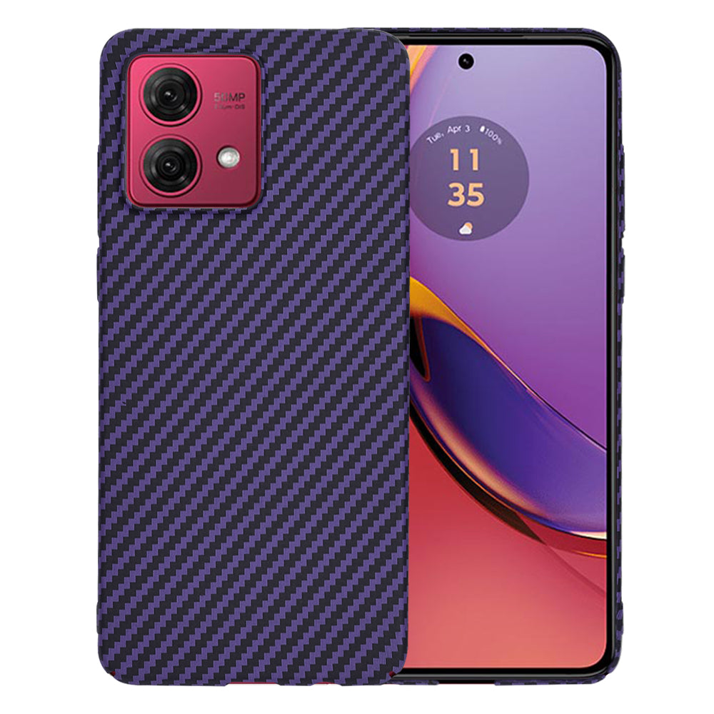 Maska za Motorola Moto G84, Techsuit, Carbonite FiberShell, Ljubičasta