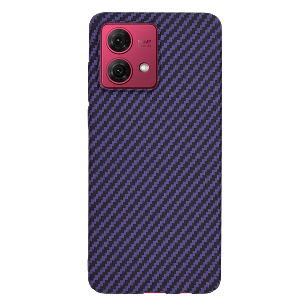 Maska za Motorola Moto G84, Techsuit, Carbonite FiberShell, Ljubičasta
