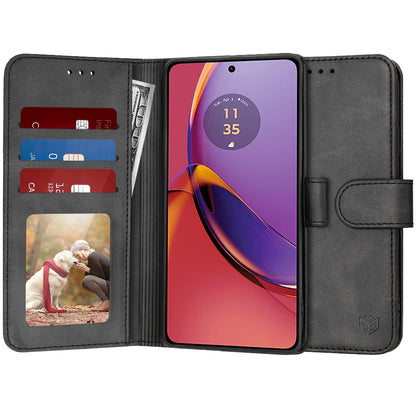 Futrola za Motorola Moto G84, Techsuit, Diary Book, Crna
