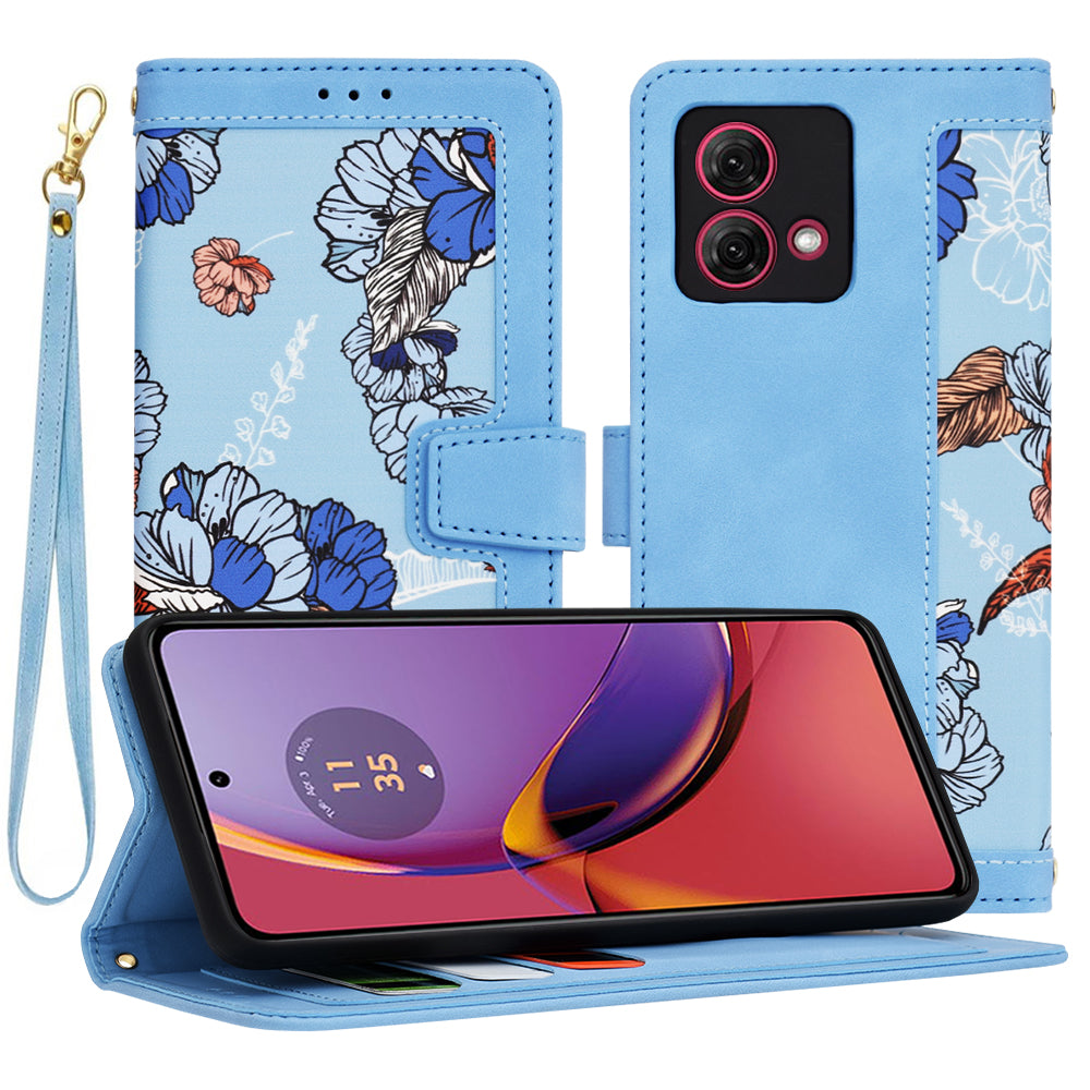 Maska za Motorola Moto G84, Techsuit, FlipCraft, Plava