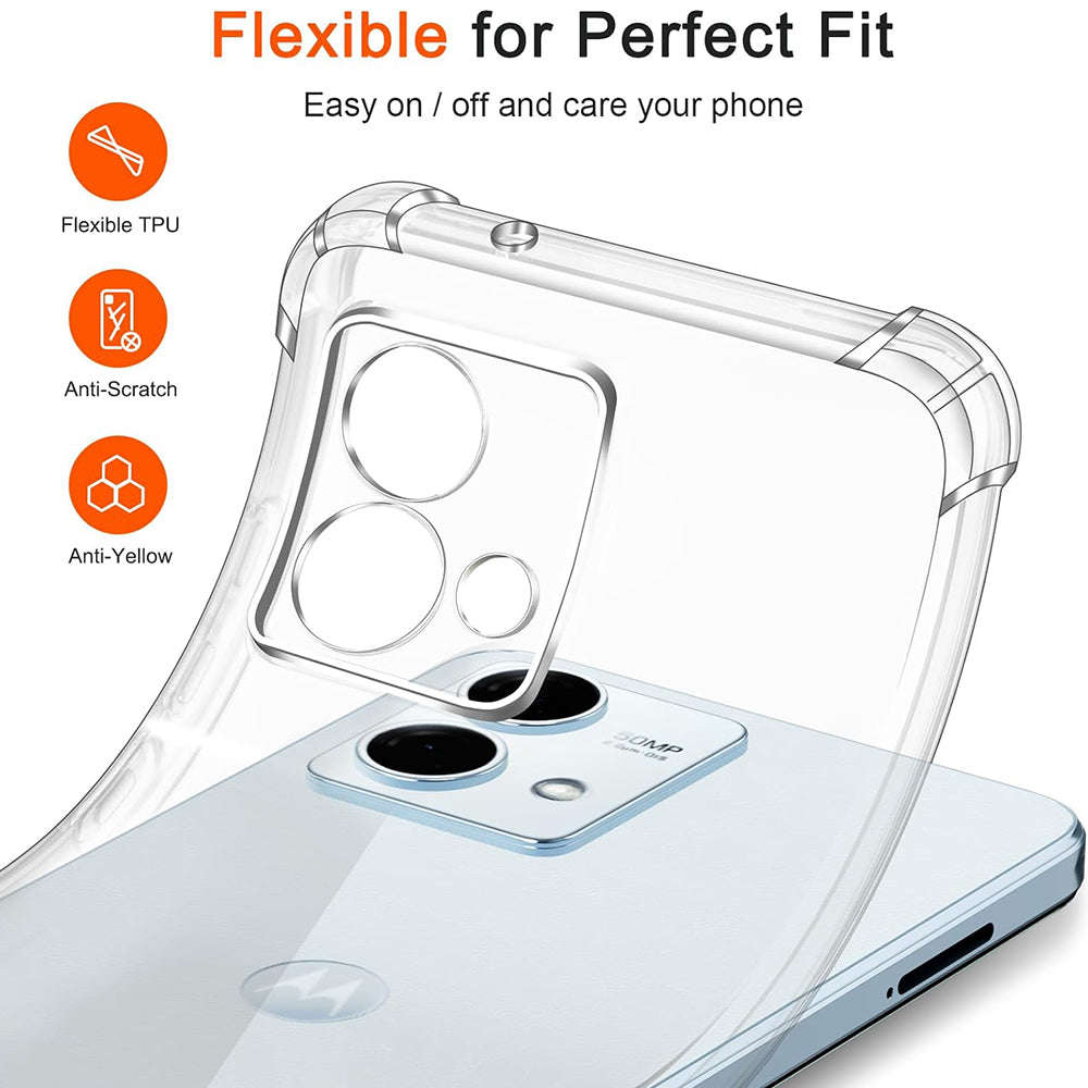 Maska za Motorola Moto G84, Techsuit, Shockproof Clear, Prozirna