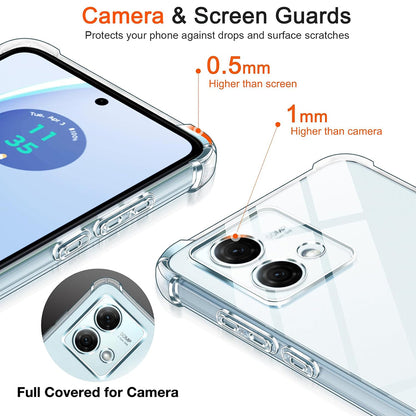 Maska za Motorola Moto G84, Techsuit, Shockproof Clear, Prozirna