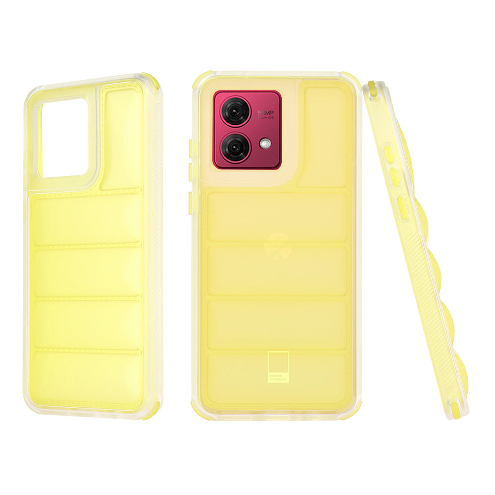 Maska za Motorola Moto G84, Techsuit, Wave Shield, Žuta
