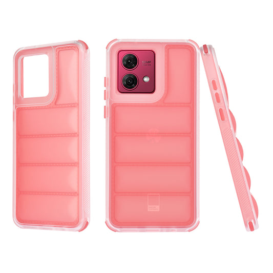 Maska za Motorola Moto G84, Techsuit, Wave Shield, Crvena