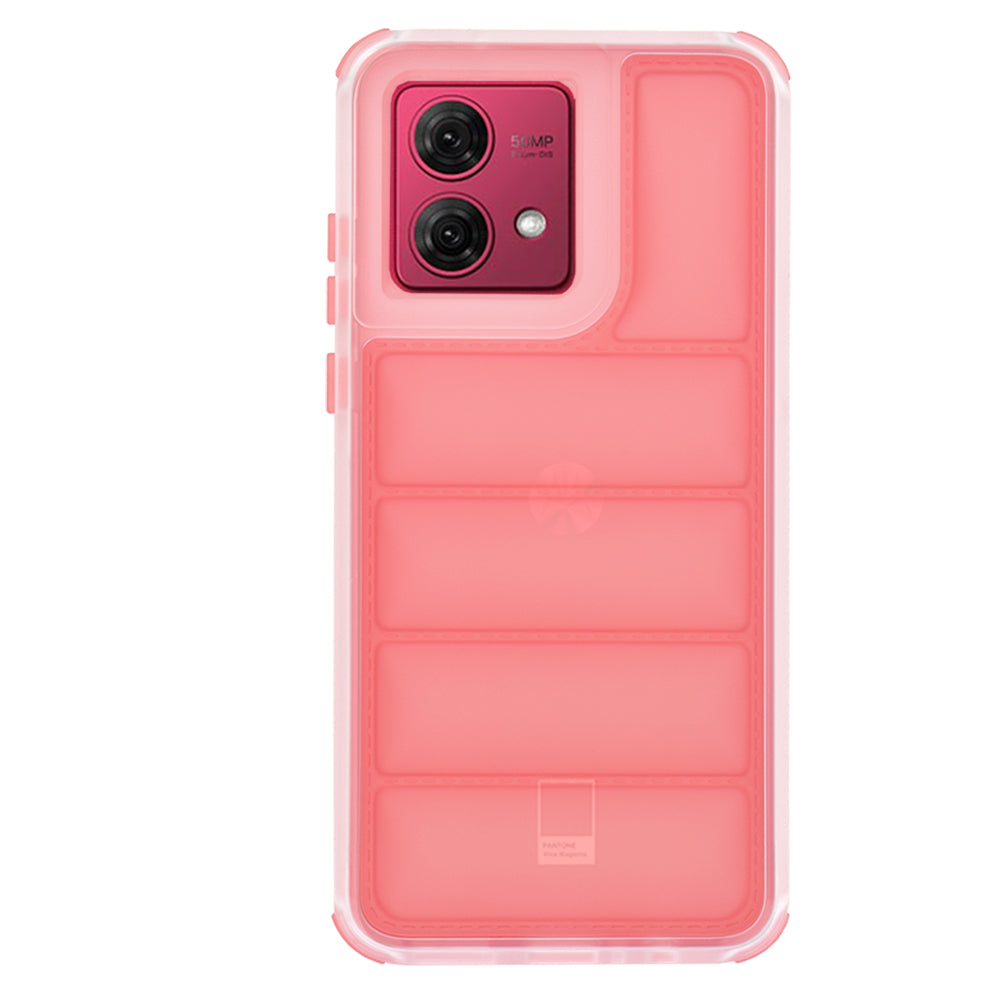 Maska za Motorola Moto G84, Techsuit, Wave Shield, Crvena