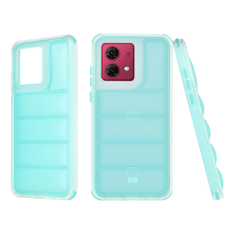Maska za Motorola Moto G84, Techsuit, Wave Shield, Tirkizna
