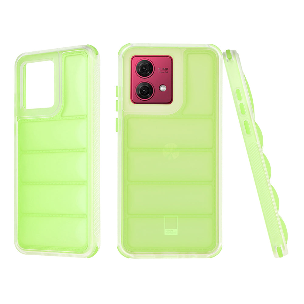 Maska za Motorola Moto G84, Techsuit, Wave Shield, Zelena