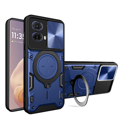 Maska za Motorola Moto G85, Techsuit, CamGuard Pro, Plava