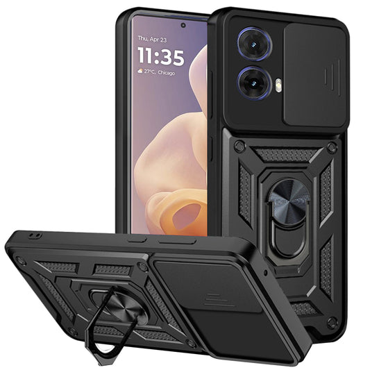 Maska za Motorola Moto G85, Techsuit, CamShield, Crna