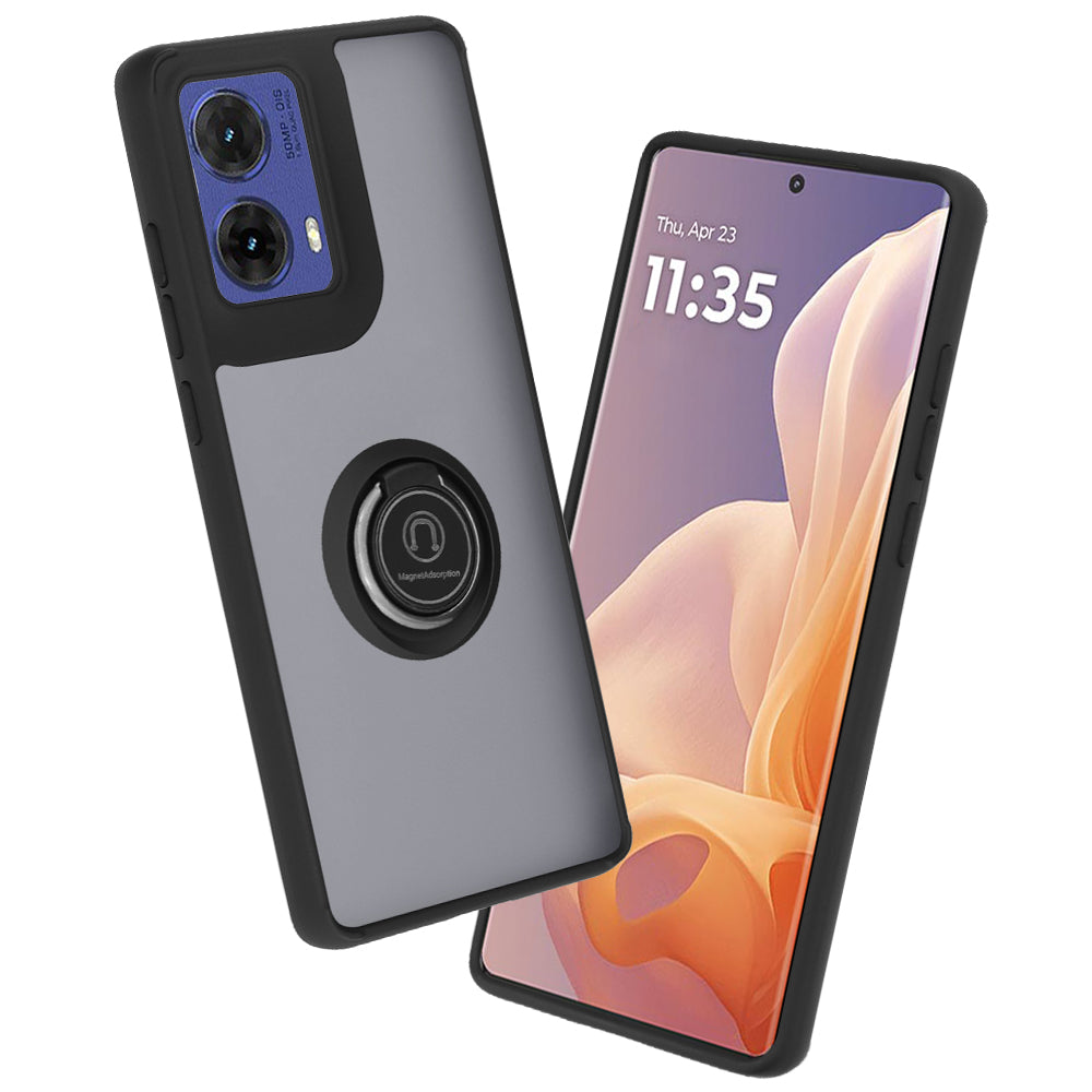 Maska za Motorola Moto G85, Techsuit, Glinth, Crna