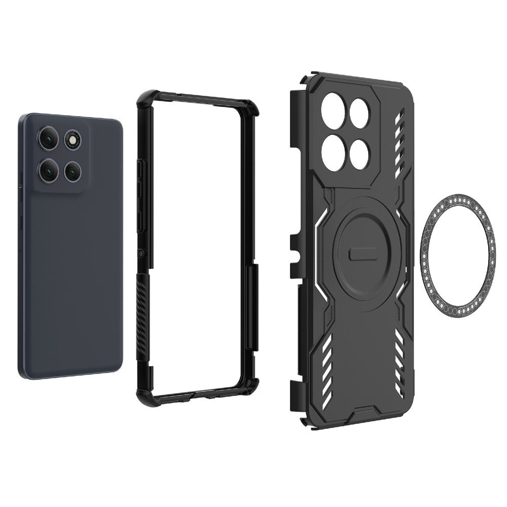 MagSafe futrola za Motorola Moto G86 Power, Techsuit, ArmorMag, Crna