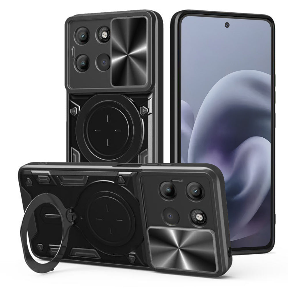 Maska za Motorola Moto G86 Power, Techsuit, CamGuard Pro, Crna