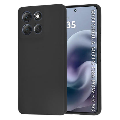 Maska za Motorola Moto G86 Power, Techsuit, SoftFlex, Crna