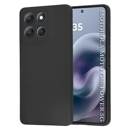 Maska za Motorola Moto G86 Power, Techsuit, SoftFlex, Crna