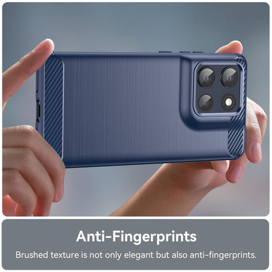 Maska za Motorola Moto G86, Techsuit, Karbon, Plava