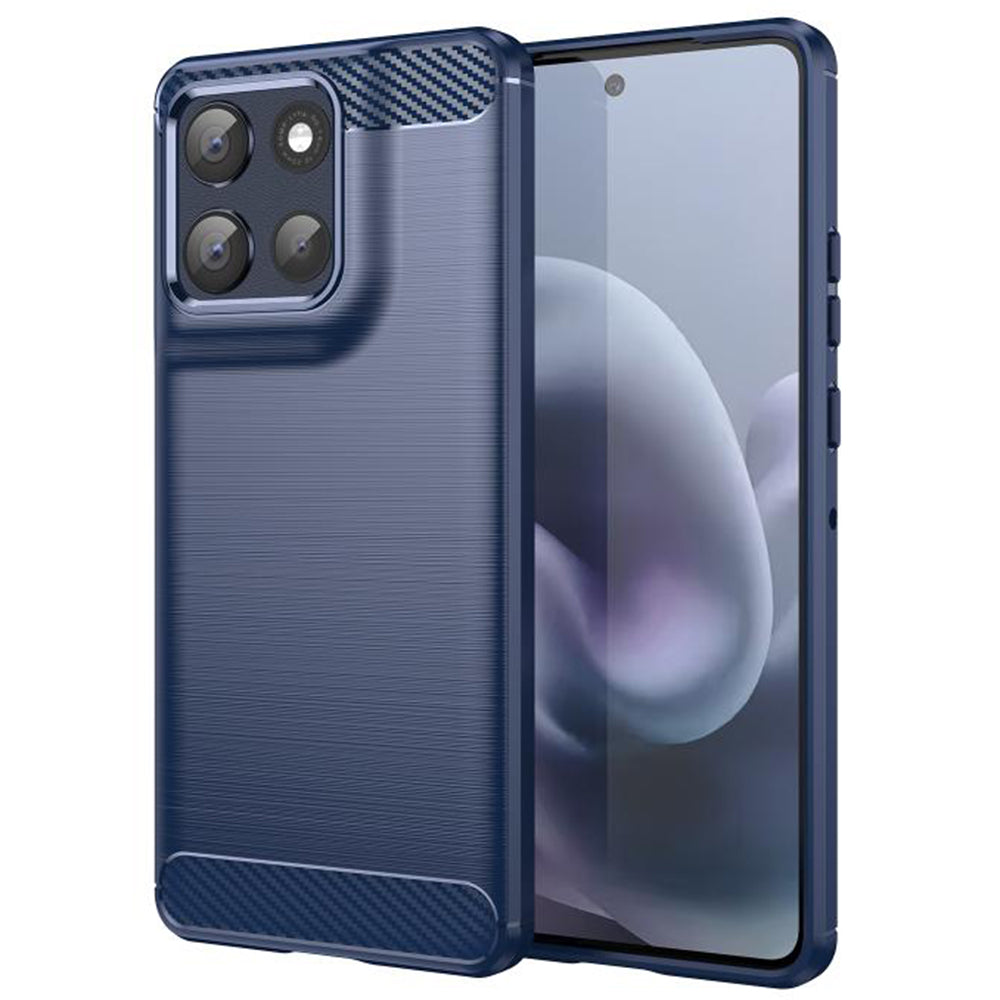 Maska za Motorola Moto G86, Techsuit, Karbon, Plava