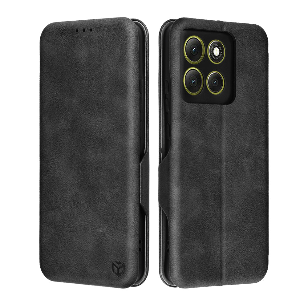 Futrola za Motorola Moto G86, Techsuit, Safe Wallet Plus, Crna