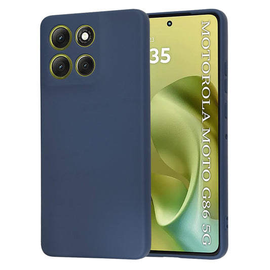 Maska za Motorola Moto G86, Techsuit, SoftFlex, Tamnoplava