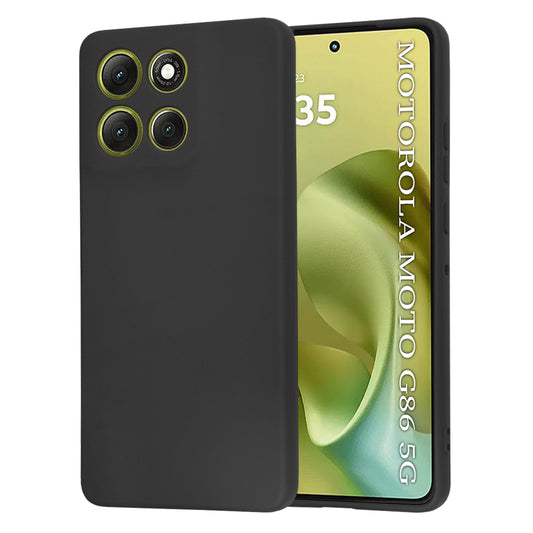 Maska za Motorola Moto G86, Techsuit, SoftFlex, Crna