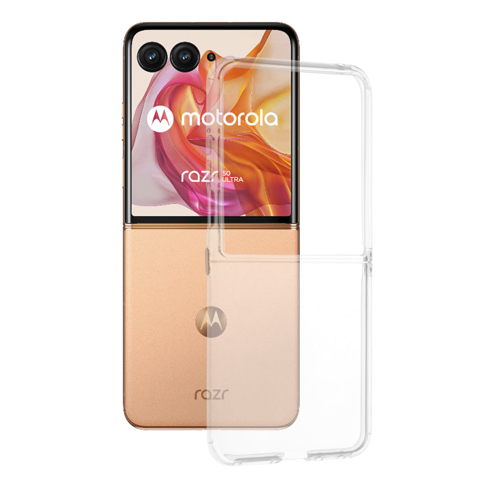 Maska za Motorola Razr 50 Ultra, Techsuit, Prozirna, Transparentna