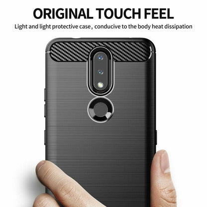 Maska za Nokia 2.4, Techsuit, Karbon, Crna