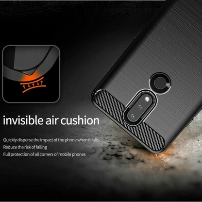 Maska za Nokia 2.4, Techsuit, Karbon, Crna
