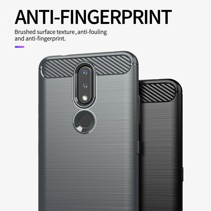 Maska za Nokia 2.4, Techsuit, Karbon, Crna