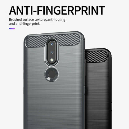 Maska za Nokia 2.4, Techsuit, Karbon, Crna