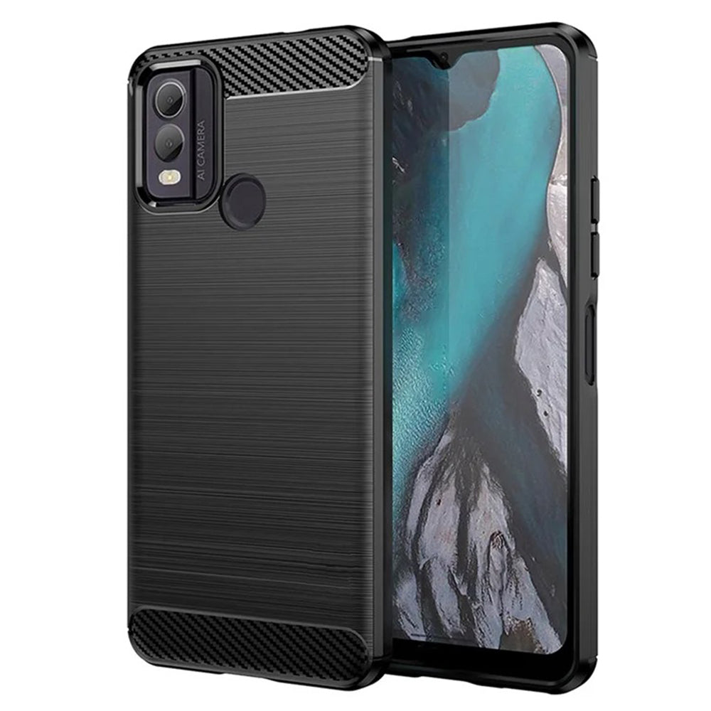 Maska za Nokia C22, Techsuit, Karbon, Crna