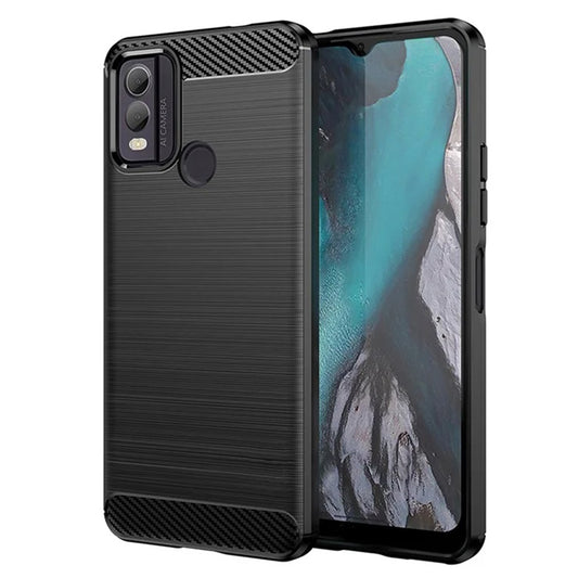 Maska za Nokia C22, Techsuit, Karbon, Crna