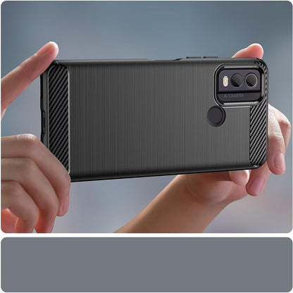Maska za Nokia C22, Techsuit, Karbon, Crna