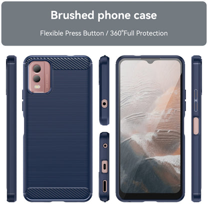 Maska za Nokia C32, Techsuit, Karbon, Plava