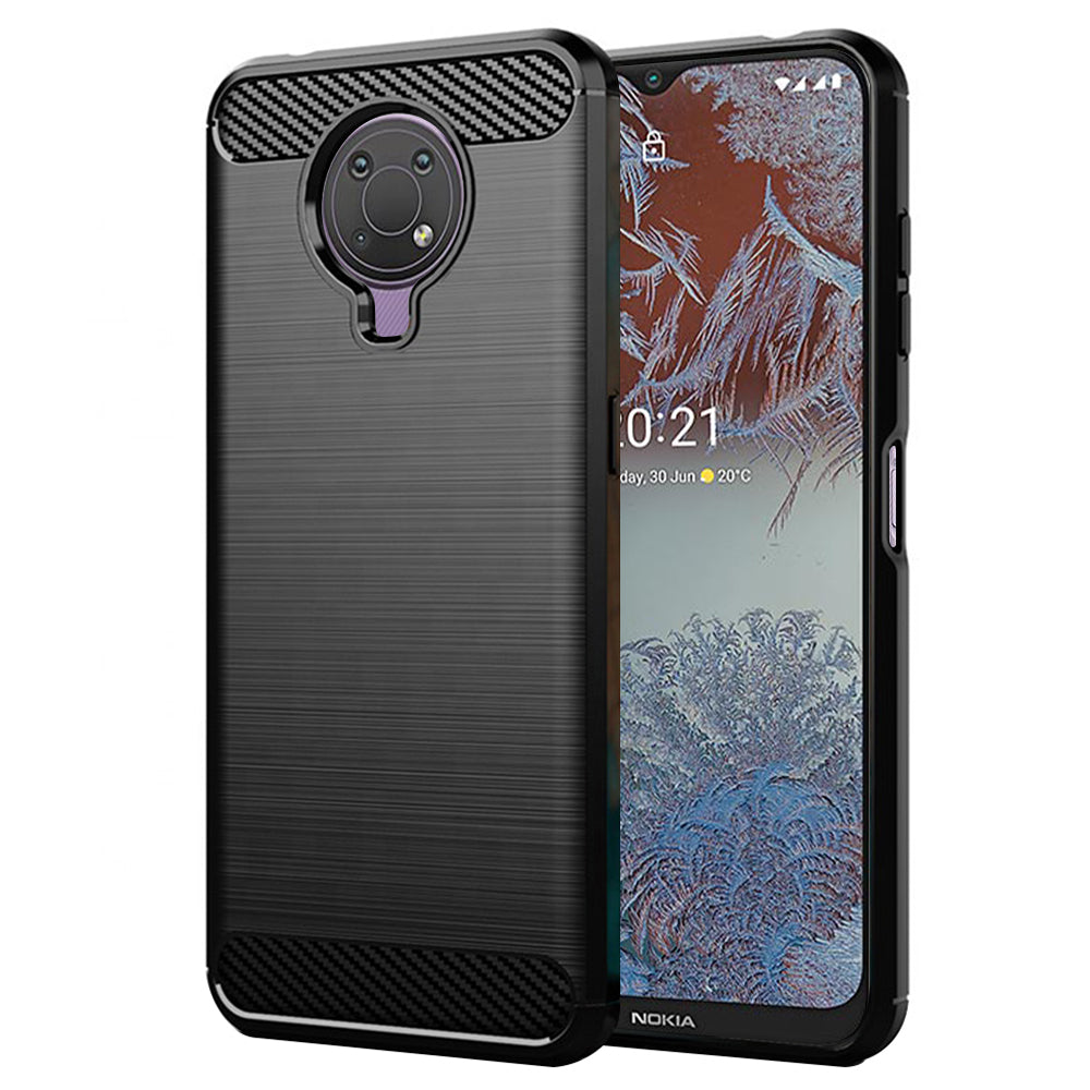 Maska za Nokia G10 / G20, Techsuit, Karbon, Crna