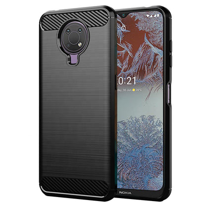 Maska za Nokia G10 / G20, Techsuit, Karbon, Crna
