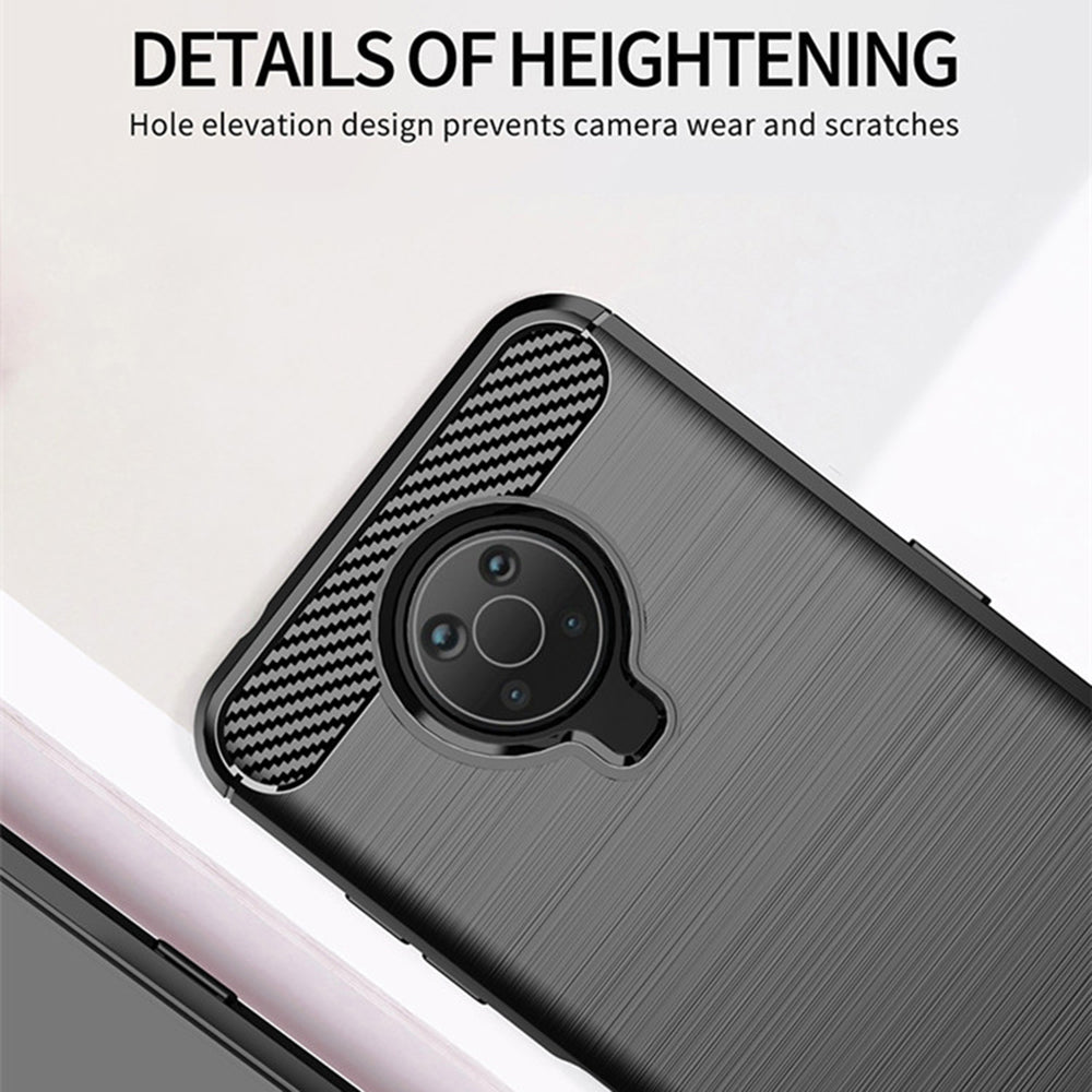 Maska za Nokia G10 / G20, Techsuit, Karbon, Crna