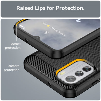 Maska za Nokia G42, Techsuit, Karbon, Crna