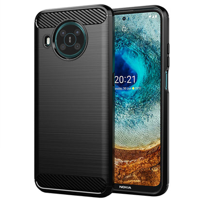 Maska za Nokia X10 / X20, Techsuit, Karbon, Crna